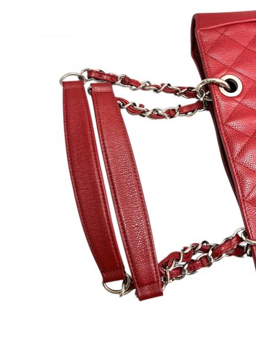 CHANEL（シャネル）CHANEL (シャネル) GSTトートバッグ/グランドショッピングトート/シルバー金具/A50995 レッド サイズ:-の古着・服飾アイテム