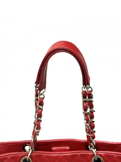 CHANEL（シャネル）CHANEL (シャネル) GSTトートバッグ/グランドショッピングトート/シルバー金具/A50995 レッド サイズ:-の古着・服飾アイテム