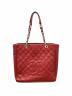 CHANEL（シャネル）の古着「GSTトートバッグ/グランドショッピングトート/シルバー金具/A50995」｜レッド