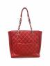 CHANEL (シャネル) GSTトートバッグ/グランドショッピングトート/シルバー金具/A50995 レッド サイズ:-：300000円