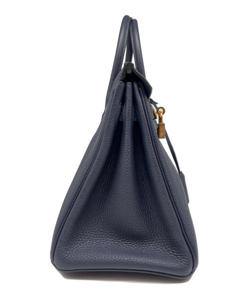 HERMES（エルメス）HERMES (エルメス) バーキン 25/ピンクゴールド金具/トゴ/ブルーニュイ/D刻印 ブルーニュイ サイズ:25の古着・服飾アイテム