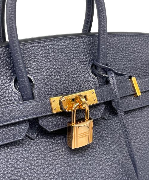 HERMES（エルメス）HERMES (エルメス) バーキン 25/ピンクゴールド金具/トゴ/ブルーニュイ/D刻印 ブルーニュイ サイズ:25の古着・服飾アイテム