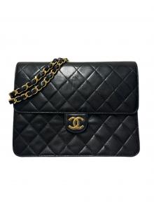 CHANEL（シャネル）の古着「プッシュロックチェーンショルダーバッグ/A03569」｜ブラック