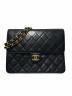 CHANEL（シャネル）の古着「プッシュロックチェーンショルダーバッグ/A03569」｜ブラック
