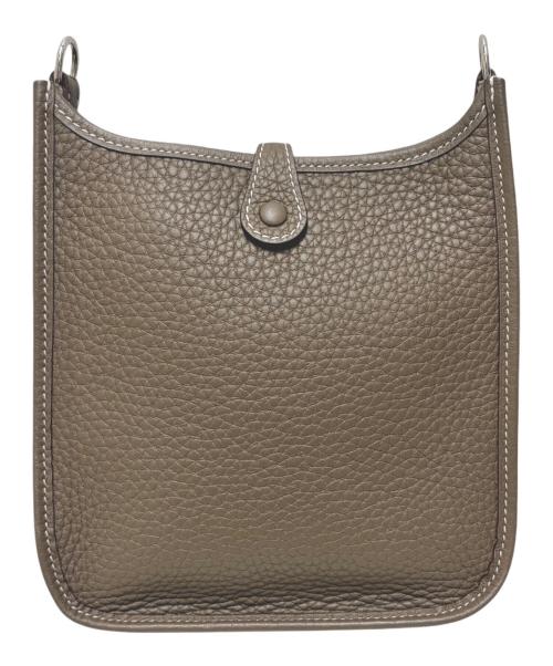 HERMES（エルメス）HERMES (エルメス) Evelyne TPM エブリン TPM/トリヨンクレマンス/エトゥープ/B刻印：2023年製造/シルバー金具 エトゥープ サイズ:TPMの古着・服飾アイテム