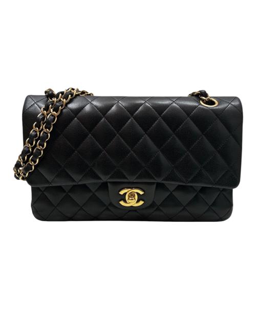 CHANEL（シャネル）CHANEL (シャネル) マトラッセ25　Wフラップチェーンショルダーバッグ ブラック サイズ:25の古着・服飾アイテム