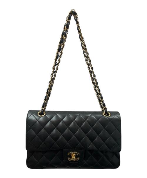 CHANEL（シャネル）CHANEL (シャネル) マトラッセ25　Wフラップチェーンショルダーバッグ ブラック サイズ:25の古着・服飾アイテム