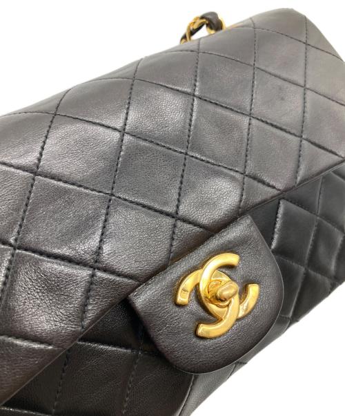 CHANEL（シャネル）CHANEL (シャネル) Wフラップマトラッセ/チェーンショルダーバッグ ブラック サイズ:23の古着・服飾アイテム