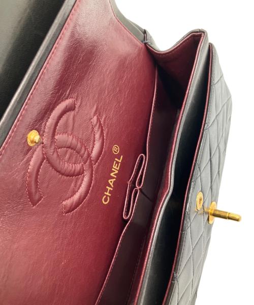 CHANEL（シャネル）CHANEL (シャネル) Wフラップマトラッセ/チェーンショルダーバッグ ブラック サイズ:23の古着・服飾アイテム