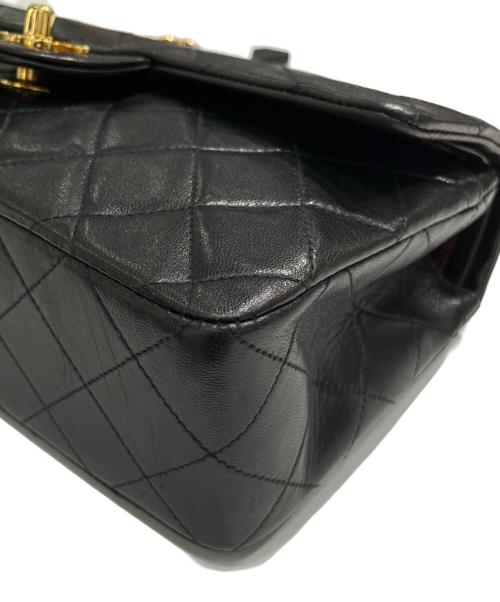 CHANEL（シャネル）CHANEL (シャネル) Wフラップマトラッセ/チェーンショルダーバッグ ブラック サイズ:23の古着・服飾アイテム