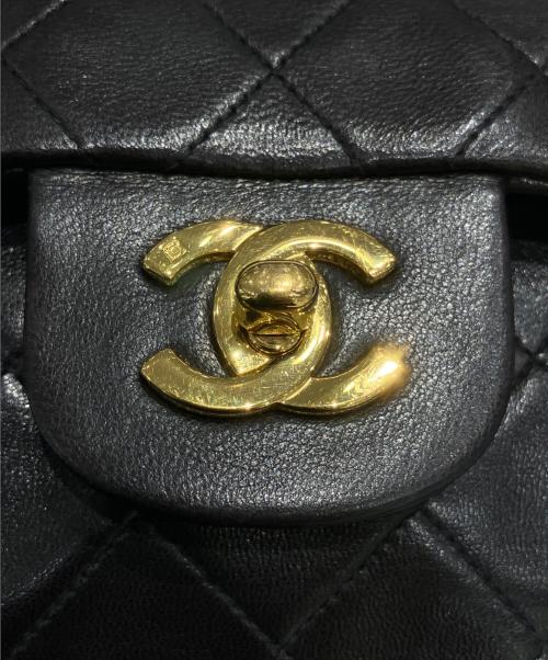 CHANEL（シャネル）CHANEL (シャネル) Wフラップマトラッセ/チェーンショルダーバッグ ブラック サイズ:23の古着・服飾アイテム
