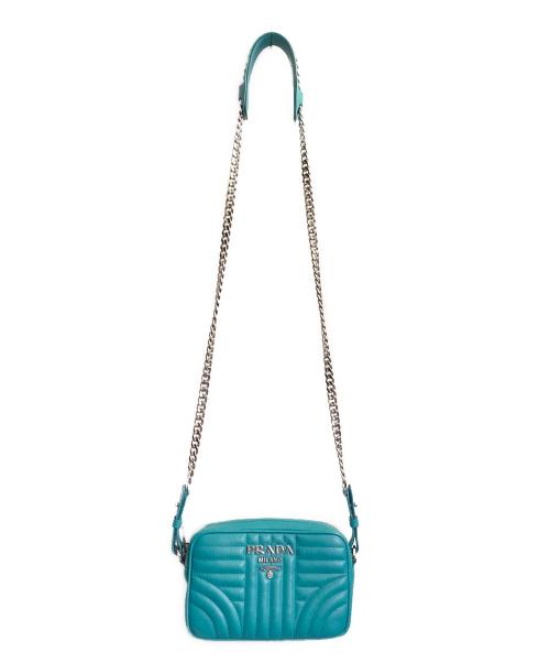 PRADA（プラダ）PRADA (プラダ) ダイアグラムショルダーバッグ グリーンの古着・服飾アイテム