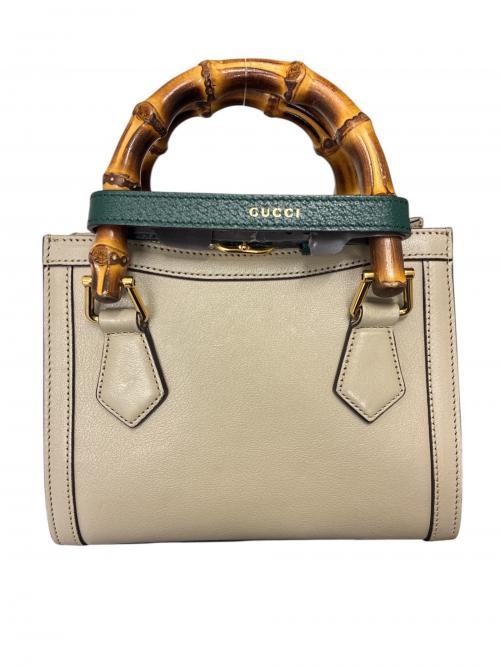 GUCCI（グッチ）GUCCI (グッチ) バンブーダイアナミニバッグ 655661/2WAYバッグ/ショルダーバッグ/ハンドバッグ ベージュ サイズ:mini/ミニの古着・服飾アイテム