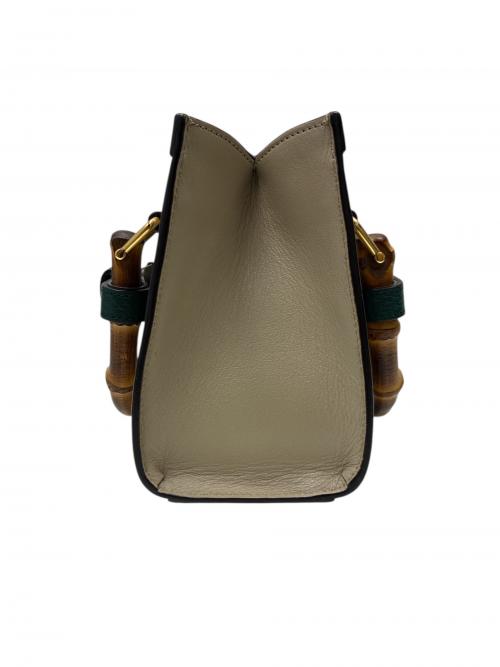 GUCCI（グッチ）GUCCI (グッチ) バンブーダイアナミニバッグ 655661/2WAYバッグ/ショルダーバッグ/ハンドバッグ ベージュ サイズ:mini/ミニの古着・服飾アイテム