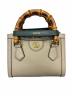 GUCCI（グッチ）の古着「バンブーダイアナミニバッグ 655661/2WAYバッグ/ショルダーバッグ/ハンドバッグ」｜ベージュ