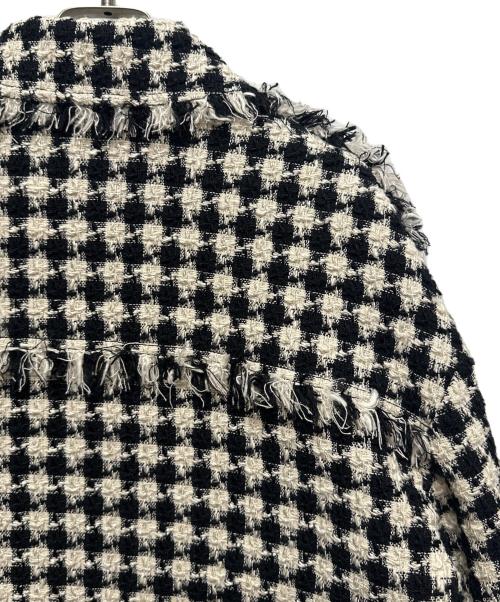 GUCCI（グッチ）GUCCI (グッチ) ダブルG金釦ツイードジャケット　745064 ZAMQP ホワイト×ブラック サイズ:40の古着・服飾アイテム