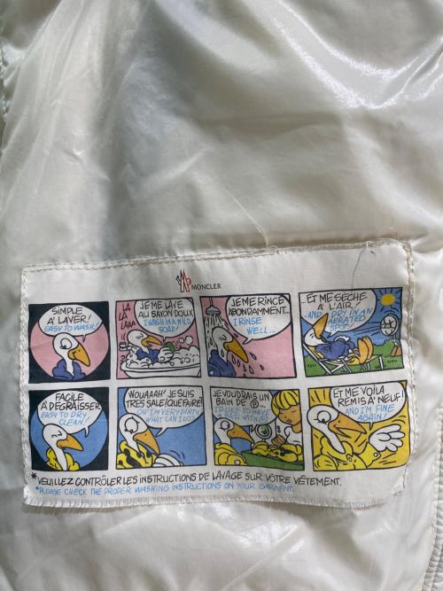 MONCLER（モンクレール）MONCLER (モンクレール) BADY/ダウンジャケット アイボリー サイズ:1の古着・服飾アイテム