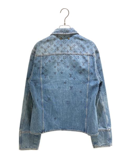 LOUIS VUITTON（ルイ ヴィトン）LOUIS VUITTON (ルイ ヴィトン) LV コットン モノグラムデニムジャケット ブルー サイズ:48の古着・服飾アイテム