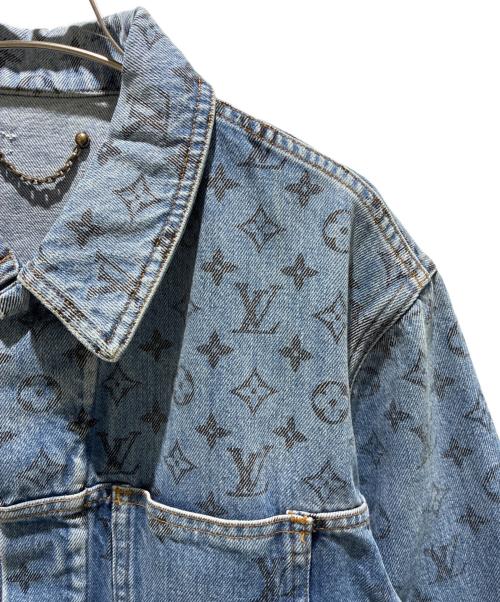 LOUIS VUITTON（ルイ ヴィトン）LOUIS VUITTON (ルイ ヴィトン) LV コットン モノグラムデニムジャケット ブルー サイズ:48の古着・服飾アイテム