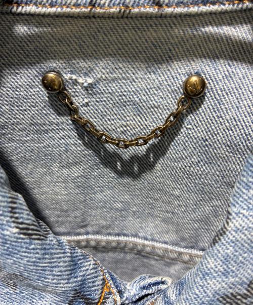 LOUIS VUITTON（ルイ ヴィトン）LOUIS VUITTON (ルイ ヴィトン) LV コットン モノグラムデニムジャケット ブルー サイズ:48の古着・服飾アイテム