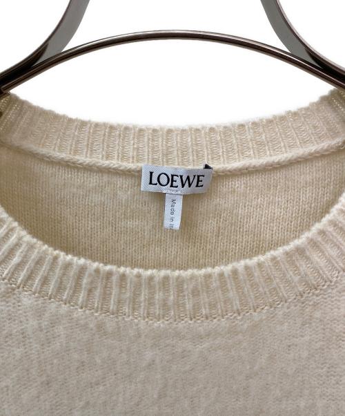 LOEWE（ロエベ）LOEWE (ロエベ) アナグラムインターシャセーター ベージュ サイズ:Sの古着・服飾アイテム