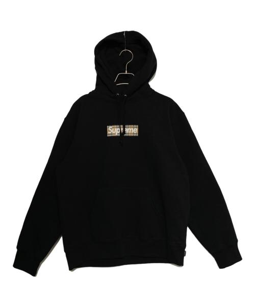 SUPREME（シュプリーム）SUPREME (シュプリーム) BURBERRY (バーバリー) Box Logo Hooded Sweatshirt ブラック サイズ:Sの古着・服飾アイテム