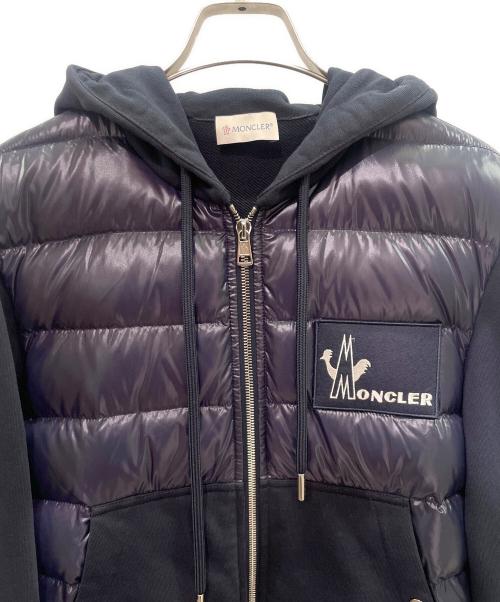 MONCLER（モンクレール）MONCLER (モンクレール) ダウン切替 ジップパーカー ネイビー サイズ:Ｓの古着・服飾アイテム