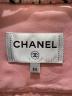 中古・古着 CHANEL (シャネル) ツイードシャツジャケット ピンク×ブラック サイズ:34：220000円
