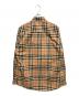 BURBERRY (バーバリー) ノバチェックシャツ ベージュ サイズ:S：32000円