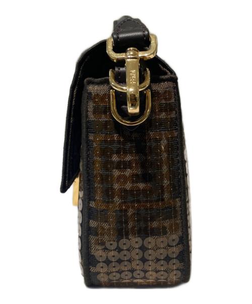 FENDI（フェンディ）FENDI (フェンディ) スパンコールマンマバケットショルダーバッグ ブラウンの古着・服飾アイテム