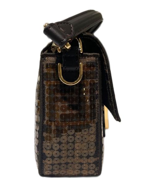 FENDI（フェンディ）FENDI (フェンディ) スパンコールマンマバケットショルダーバッグ ブラウンの古着・服飾アイテム