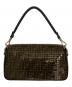 FENDI (フェンディ) スパンコールマンマバケットショルダーバッグ ブラウン：250000円