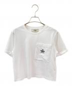 FENDIフェンディ）の古着「クロップドTシャツ」｜ホワイト