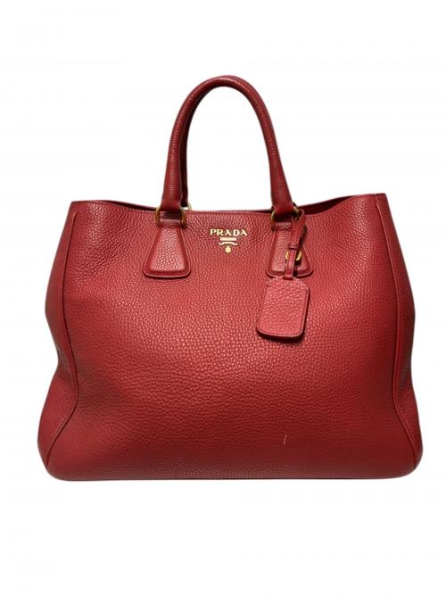 PRADA（プラダ）PRADA (プラダ) 2WAY ヴィッテロダイノ ハンドバッグ/BN2579 レッド サイズ:-の古着・服飾アイテム