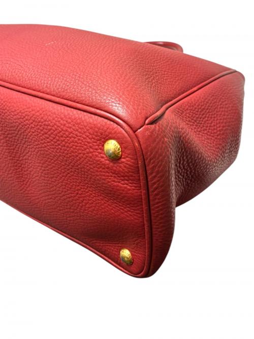 PRADA（プラダ）PRADA (プラダ) 2WAY ヴィッテロダイノ ハンドバッグ/BN2579 レッド サイズ:-の古着・服飾アイテム