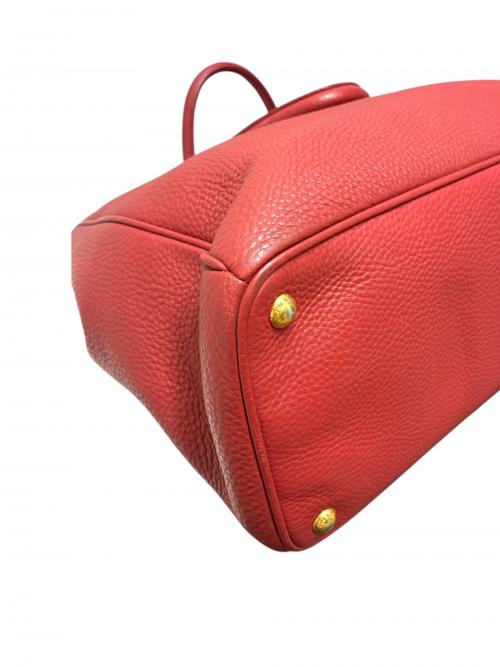 PRADA（プラダ）PRADA (プラダ) 2WAY ヴィッテロダイノ ハンドバッグ/BN2579 レッド サイズ:-の古着・服飾アイテム