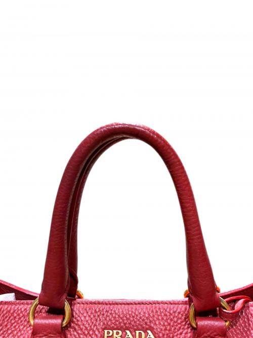 PRADA（プラダ）PRADA (プラダ) 2WAY ヴィッテロダイノ ハンドバッグ/BN2579 レッド サイズ:-の古着・服飾アイテム