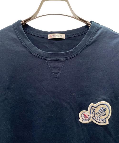 MONCLER（モンクレール）MONCLER (モンクレール) ロゴワッペンTシャツ ネイビー サイズ:Lの古着・服飾アイテム