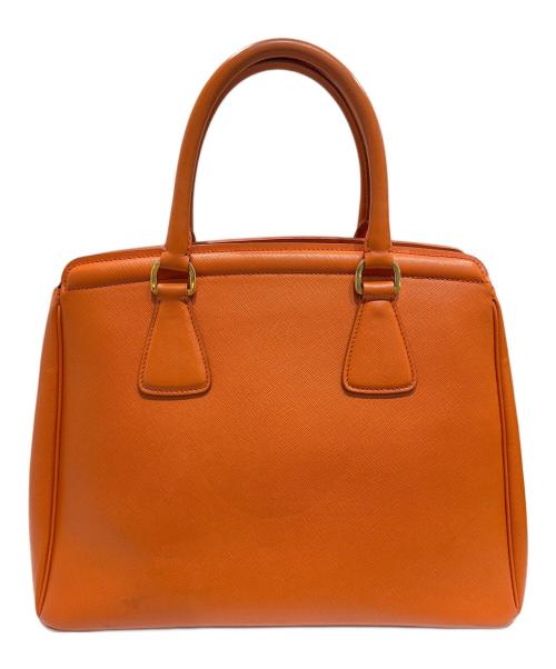 PRADA（プラダ）PRADA (プラダ) サフィアーノ ラクス パラス ハンドバ　	BN2412ッグ オレンジの古着・服飾アイテム