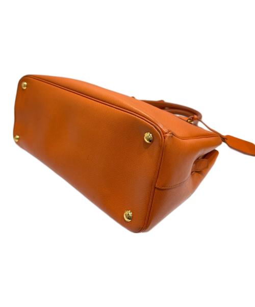 PRADA（プラダ）PRADA (プラダ) サフィアーノ ラクス パラス ハンドバ　	BN2412ッグ オレンジの古着・服飾アイテム