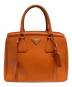 PRADA（プラダ）の古着「サフィアーノ ラクス パラス ハンドバ　	BN2412ッグ」｜オレンジ
