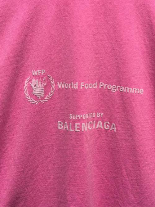 BALENCIAGA（バレンシアガ）BALENCIAGA (バレンシアガ) WFPロゴTシャツ ショッキングピンク サイズ:Sの古着・服飾アイテム