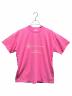 BALENCIAGA（バレンシアガ）の古着「WFPロゴTシャツ」｜ショッキングピンク