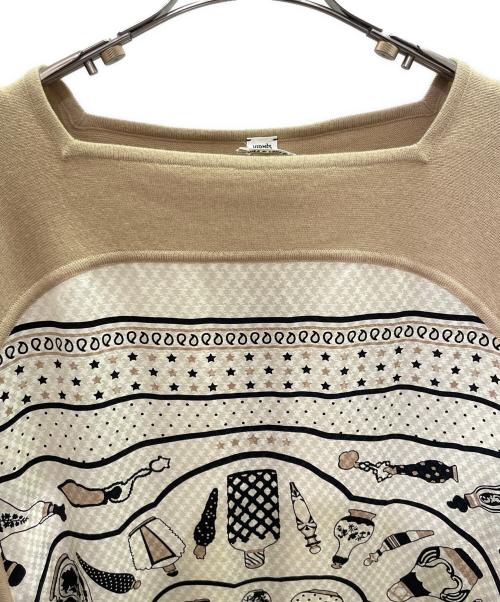 HERMES（エルメス）HERMES (エルメス) ツイルレーヌワンピース ベージュ サイズ:38の古着・服飾アイテム