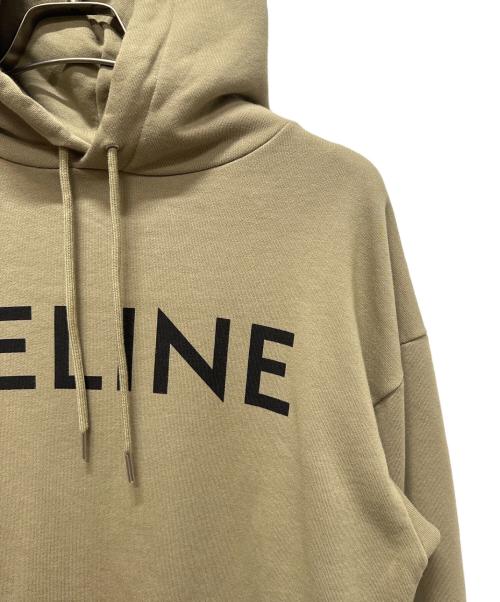 CELINE（セリーヌ）CELINE (セリーヌ) コットンロゴパーカー/コットンフーディー オリーブ サイズ:XSの古着・服飾アイテム