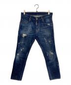 DSQUARED2ディースクエアード）の古着「ダメージ加工デニムパンツ」
