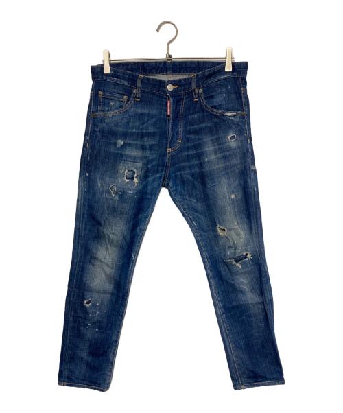 DSQUARED2（ディースクエアード）DSQUARED2 (ディースクエアード) ダメージ加工デニムパンツ サイズ:46の古着・服飾アイテム