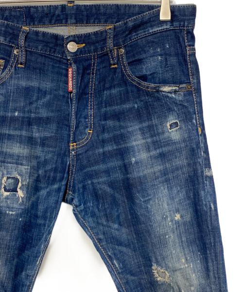 DSQUARED2（ディースクエアード）DSQUARED2 (ディースクエアード) ダメージ加工デニムパンツ サイズ:46の古着・服飾アイテム