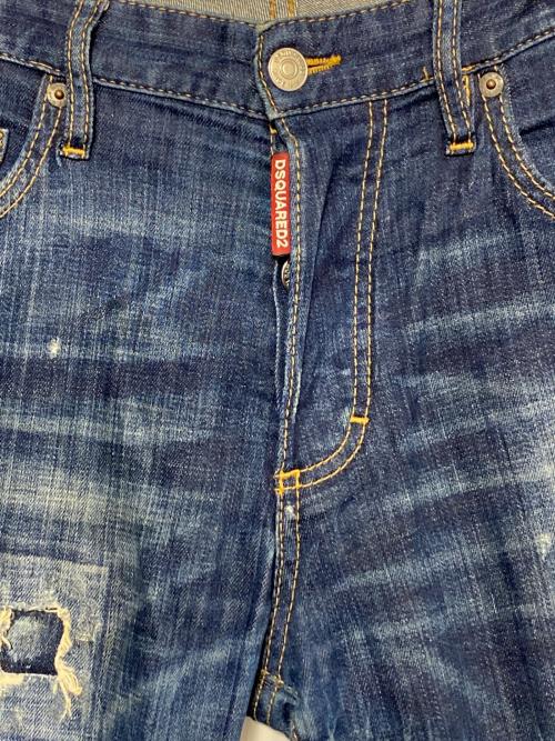 DSQUARED2（ディースクエアード）DSQUARED2 (ディースクエアード) ダメージ加工デニムパンツ サイズ:46の古着・服飾アイテム