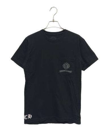 希少 レア クロムハーツ BSフレア ロゴ プリント Tシャツ 黒 S
